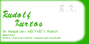 rudolf kurtos business card